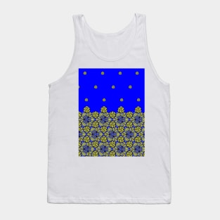 Pattern yellow and blue Tank Top